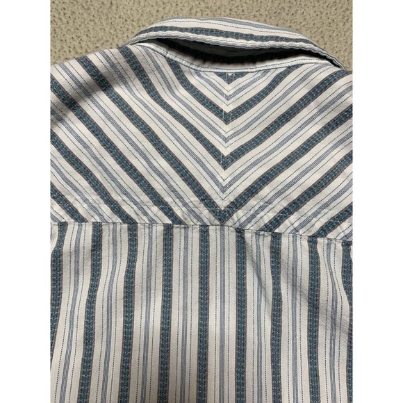 Mens The North Face Short Sleeve Button Up Striped Shirt XL A5 Series - Picture 11 of 11